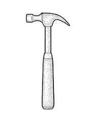 Pile of lying old books isolated on white background. Vector engraving