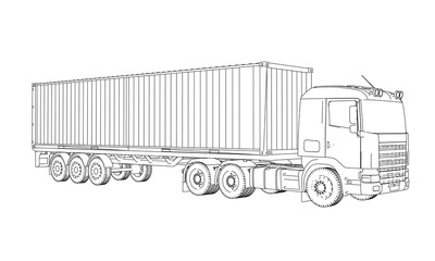 Logistic by Container truck