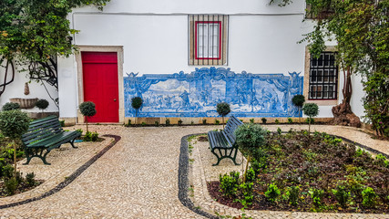 Fototapeta na wymiar Viewpoint Santa Luzia, Lisbon, Portugal
