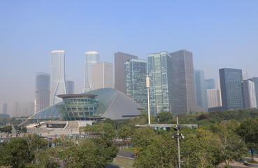 Fototapeta na wymiar Jiangjin raod business district cityscape Hangzhou China