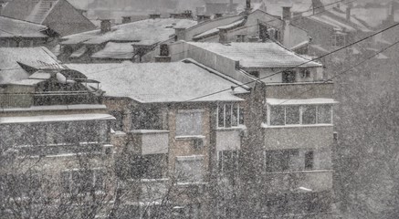 Snow Day in Varna, Bulgaria.25.02.2018