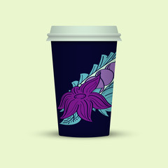 Creative Abstract Plastic coffee cup