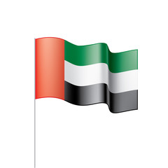 United Arab Emirates flag, vector illustration