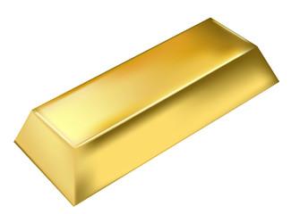 gold bar vector - 198486609