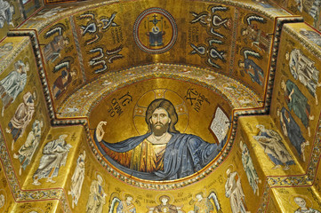 Fototapeta na wymiar I Mosaici del Duomo di Monreale - Sicilia