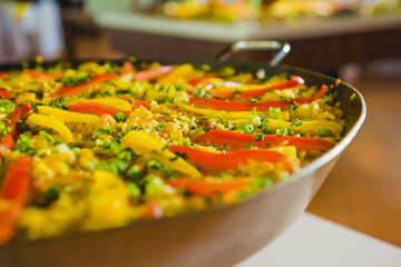 Spanish Paella as main course