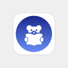 Modern Push Button Monogram