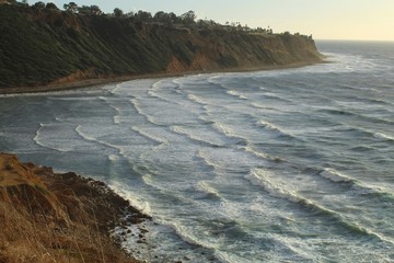 Waves Lashing the Palos Verdes Peninsula, Los Angeles, California