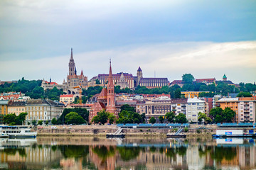 Naklejka premium View of Buda side of Budapest.