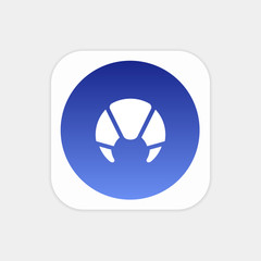 Modern Push Button Monogram