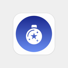 Modern Push Button Monogram