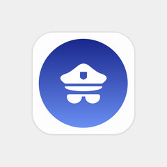 Modern Push Button Monogram