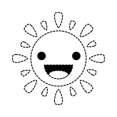 Kawaii sun icon