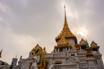 Fototapeta na wymiar Wat Traimit - Temple of the Golden Buddha in China Town Bangkok, Thailand