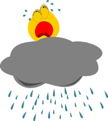 Regen, weil die Sonne weint