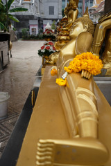 Wat Traimit - Temple of the Golden Buddha in China Town Bangkok, Thailand