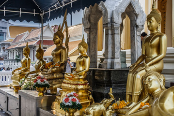 Wat Traimit - Temple of the Golden Buddha in China Town Bangkok, Thailand
