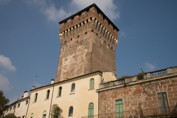 Fototapeta na wymiar Torre di Porta Castello, Vicenza, Italy