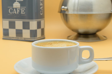 Composition d' une tasse de café