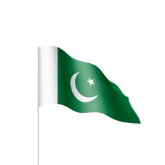 Pakistan flag, vector illustration