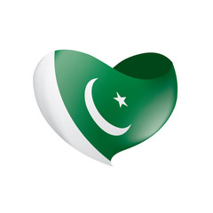 Pakistan flag, vector illustration