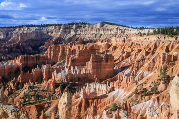 Amazing View to the Mountains of the  Bryce Canyon National Park, USA