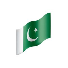 Pakistan flag, vector illustration