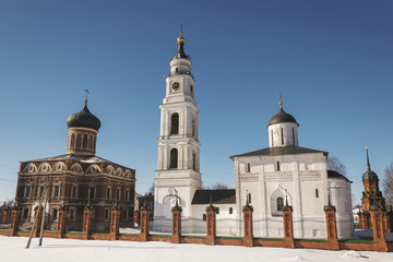 Fototapeta na wymiar volokolamsk kremlin at winter