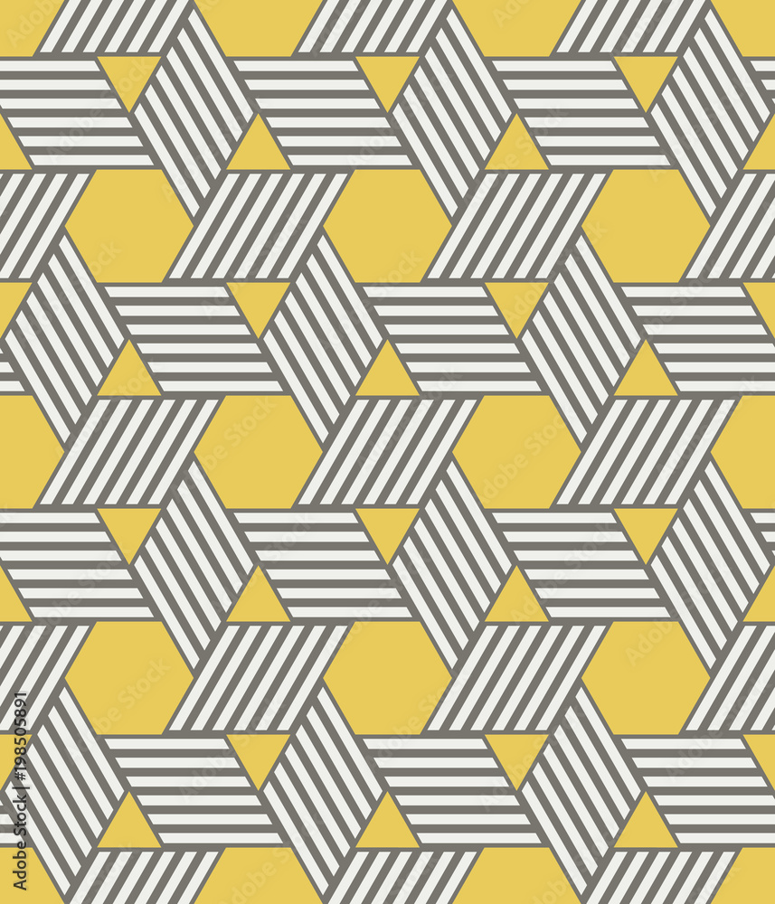 Poster abstract seamless pattern of geometric shapes.