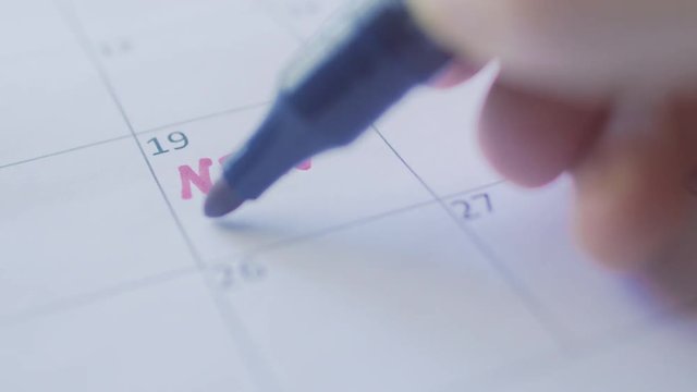 New Life Concept, Close-up of Calendar with New Life wording, Business Challenge or do something New