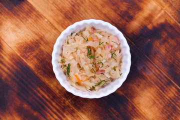 Plate of sauerkraut - appetizer