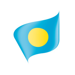 Palau flag, vector illustration
