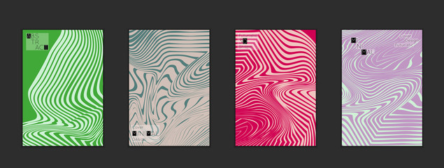 Minimal cover templates with marble striped texture