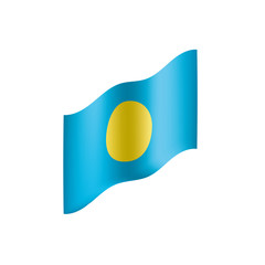 Palau flag, vector illustration