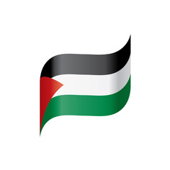 Palestine flag, vector illustration