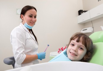 dentist in the office.