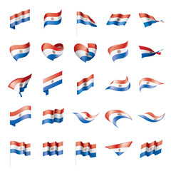Paraguay flag, vector illustration