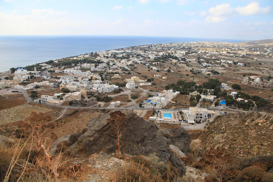 Santorini island, Perissa, view from the top