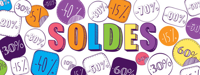 French sale background