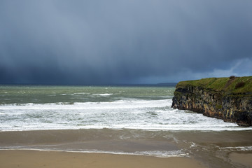 winter rain storm approaching