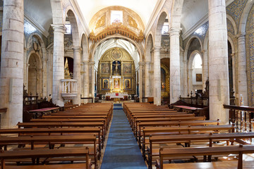Fototapeta na wymiar Vieille ville de Vila Viçosa : église de Conceição
