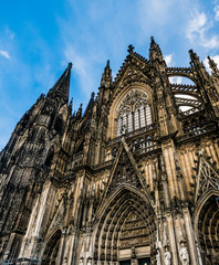 Fototapeta premium Cologne Cathedral, monument of German Catholicism and Gothic architecture in Cologne, Germany