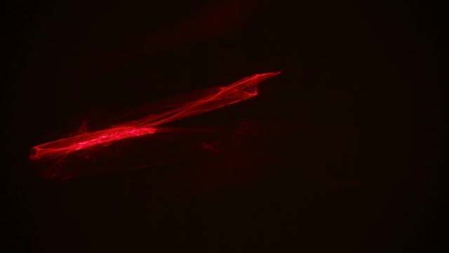 Red streaks light abstract animation background. Seamless Loop