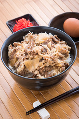 japanese beef rice bowl