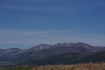 Moutain and blue sky