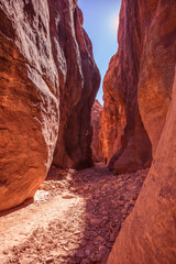 The Buckskin Gulch, a canyon in southern Utah, United States.
