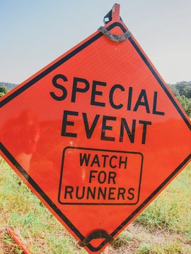 Marathon Event Sign