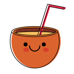 kawaii cocktail icon