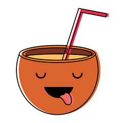 kawaii cocktail icon