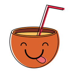 kawaii cocktail icon